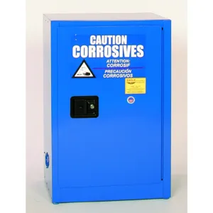 EAGLE CRA-1924 Metal Acid & Corrosive Safety Cabinet, 12 Gallon, Blue, One Door, Self Close | AG8DCZ