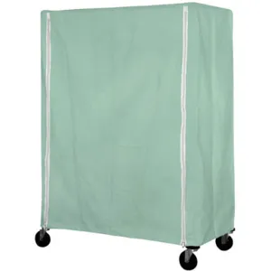 EAGLE GROUP CZC-63-1860-LG Cart Cover 60 x 18 x 63 Green Nylon Zipper | AC7VYA 38X232