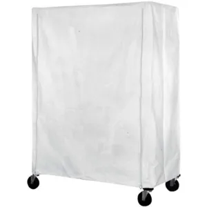 EAGLE GROUP CZC-74-2472 Cart Cover 72 x 24 x 74 White Nylon Zipper | AC7VTV 38X134