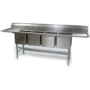 EAGLE GROUP FN2072-4-18-14/3 Scullery Sink Stainless Steel 116 Inch Length | AA9ZGV 1JYT5