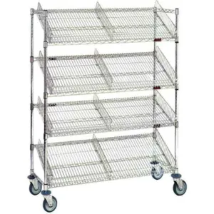 EAGLE GROUP SCH1848C-4 Suture Cart 48x60 Chrome 4 Shelves | AC7VPT 38X043