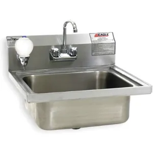 EAGLE GROUP W1916-FA Hand Sink Wall 24-5/16 Inch Length 23 Inch Width | AD8YZF 4NNH5