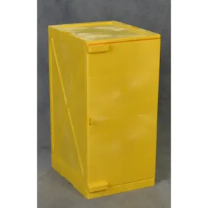 EAGLE M12Y 12 Gallon, Modular Quik-Assembly Poly Cabinet, Yellow | AG8DDM