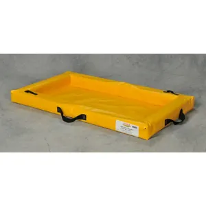 EAGLE T8003 Quik-Deploy SpillNest,20 Gallon, 2 ft x 4 ft x 4 In, Yellow | AG8DJQ