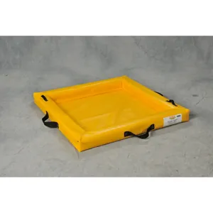 EAGLE T8005 Quik-Deploy SpillNest,40 Gallon, 4 ft x 4 ft x 4 In, Yellow | AG8DJT