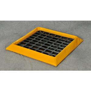EAGLE T8101G 2 Drum SpillNest with Grate, 10 Gallon, 32.25 In x 32.25 In, Yellow | AG8DKC