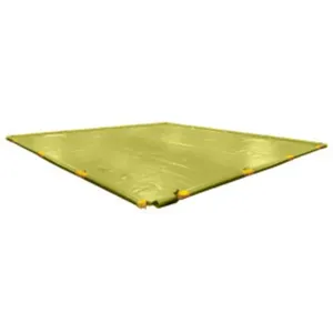 EAGLE T8209YE Spill Containment Berm 24 ft L x 63 ft W, Yellow Color | AG8DLT