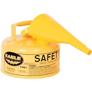 EAGLE UI-10-FSY Type I Safety Can 1 Gallon Yellow 10in | AD2DUP 3NKP9