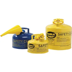 EAGLE UI-10-SB Blue Safety Can, Type 1, 1 Gallon, Galvanised Steel | AD2DTJ 3NKJ5