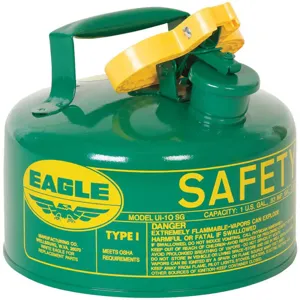 EAGLE UI-10-SG Type I Safety Can 1 Gallon Green 8 Inch Height | AD2DTK 3NKJ6