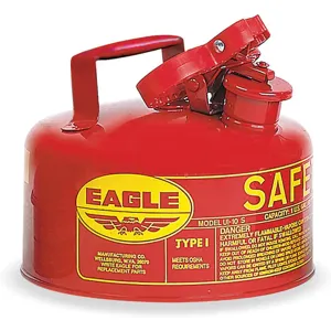 EAGLE UI-10S Type I Safety Can 1 Gallon Red 8 H 9 Od | AC3TNX 2W428