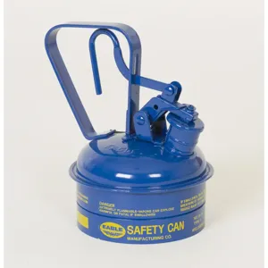 EAGLE UI-2-SB Type I Metal Safety Can, 5-1/4 In Dia x 8 In H, 1 Quart , Blue | AG8DFV