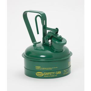 EAGLE UI-2-SG Type I Metal Safety Can, 5-1/4 In Dia x 8 In H, 1 Quart , Green | AG8DFZ
