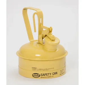 EAGLE UI-2-SY Type I Metal Safety Can, 5-1/4 Diameter x 8 Height, 1 Quart, Yellow | AG8DFP