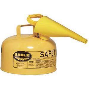 EAGLE UI-20-FSY Yellow Type I Safety Can, F-15 Funnel, 2 Gallon | AD2DUT 3NKR3