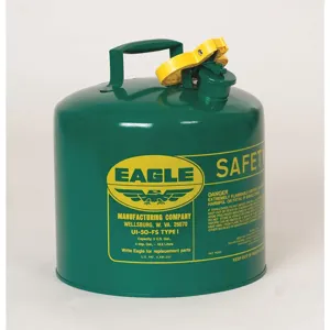 EAGLE UI-20-SG Type I Safety Can 2 Gallon Green 9-1/2 Inch Height | AD2DTN 3NKJ9