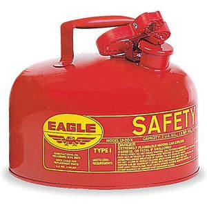 EAGLE UI-20S Type I Safety Can 2 Gallon Red 9-1/2 Inch Height | AC3TNY 2W429