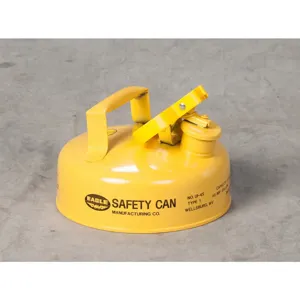 EAGLE UI-4-SY Type I Metal Safety Can, 9 In Dia x 5-5/16 In H, 2 Quart , Yellow | AG8DFQ