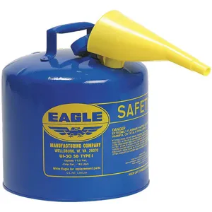 EAGLE UI-50-FSB Type I Safety Can 5 Gallon Blue | AD2DUU 3NKR4