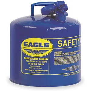 EAGLE UI-50-SB Type I Safety Can 5 Gallon Blue 13-1/2 Inch Height | AD9FED 4RF73