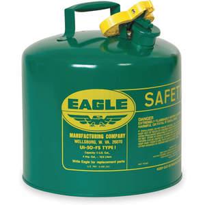 EAGLE UI-50-SG Type I Safety Can 5 Gallon Green 13-1/2in | AC3CZZ 2RNY6