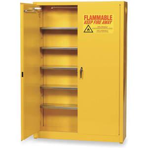 EAGLE YPI-7710 Hazardous Material Storage Cabinet, 5 Shelves, Yellow | AA9VBC 1FYK1