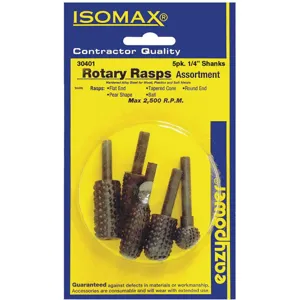 EAZYPOWER 30401 Rotary Rasps 1/4 Inch 5 Pcs. | AF9CTL 29UJ04