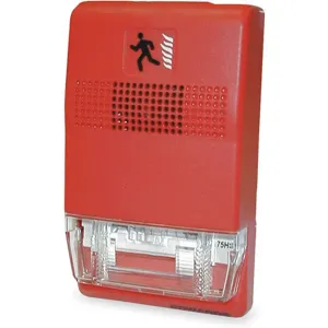 EDWARDS SIGNALING EG1R-VM Strobe Wall Mount Red L 4 1/2 In | AA9RQR 1EYA2