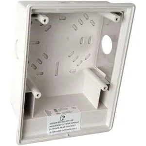 EDWARDS SIGNALING EG4B Surface Box White | AA8ALM 16X370