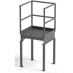 EGA PRODUCTS PLA3636-WOX Stairway Platform 52 Inch Height 4 Legs | AF8QWC 29GA76