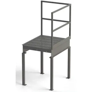 EGA PRODUCTS PLA3648-LSX Stairway Platform 52 Inch Height 4 Legs | AF8QWD 29GA77