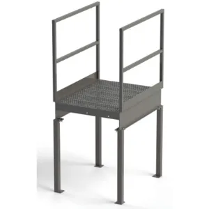 EGA PRODUCTS PLA3648-STX Stairway Platform 52 Inch Height 4 Legs | AF8QWF 29GA79