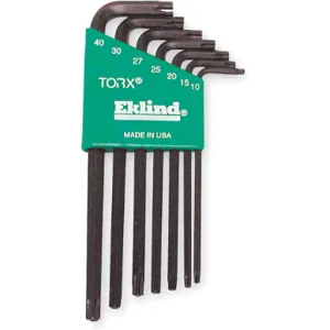 EKLIND 10707 Tamper Resistant Torx Key Set T10 - T40 | AC9QKT 3JA14