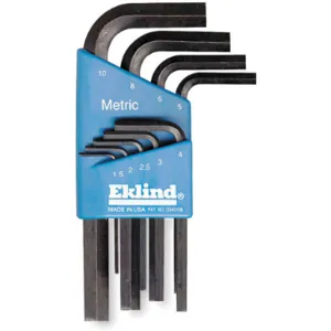 EKLIND 11509 Hex Key Set 1.5 - 10mm L-shaped Short | AA7FPR 15X001