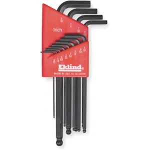 EKLIND 13212 Ball End Hex Key Set 0.050-5/16 Inch Long | AD9EBB 4RB73