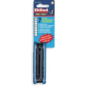 EKLIND 25171 Hex Key Set 1.5 - 6mm Fold-up Ergonomic | AE4LTT 5LM78