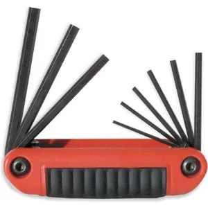 EKLIND 25911 Hex Key Set 5/64 - 1/4 Inch Fold-up Ergo | AE4LTY 5LM84