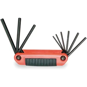 EKLIND 25912 Hex Key Set 0.050-3/16 Inch Fold-up Ergo | AE4LTZ 5LM85