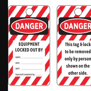 ELECTROMARK 5055C Danger Tag 5-3/4 x 3 Inch Cardstock - Pack Of 25 | AF4JFQ 8Y544