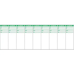 ELECTROMARK 51111 Calibration Label 1 Inch H 3 Inch Width Pk 90 | AD3AFE 3XEU8