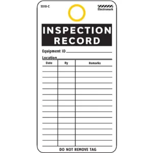 ELECTROMARK 5510C Inspection Received Tag 5-3/4 x 3 Inch - Pack Of 25 | AF4NQG 9DT29