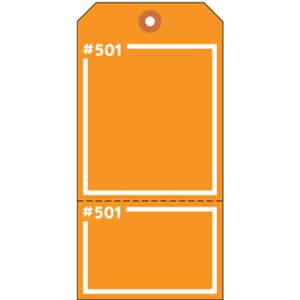 ELECTROMARK T399FO Blanko-Tag 5-3/4 x 2-7/8 Zoll Orange – Packung mit 100 Stück | AD2WFB 3VCX1