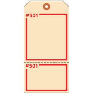 ELECTROMARK T399MN Blank Tag 5-3/4 x 2-7/8 Inch Tan - Pack Of 100 | AD2WFE 3VCX5