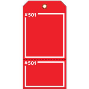 ELECTROMARK T399RD Blanko-Tag 5-3/4 x 2-7/8 Zoll R – Packung mit 100 Stück | AD2WFF 3VCX6