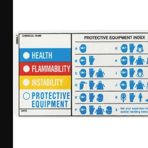 ELECTROMARK Y604388 Hmig Label 3 Inch H 5 Inch Width - Pack Of 25 | AF4PUF 9EZF1