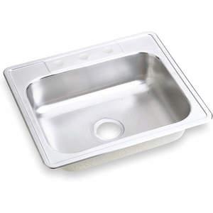 ELKAY D125223 Drop-in Sink With Faucet Ledge 25 Inch Length | AC8HPF 3AEG3