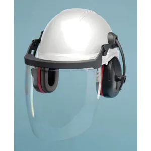 ELVEX CU20LAB WHITE Hard Hat Component Kit With Earmuffs White | AD2EBW 3NMZ1