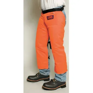 ELVEX JE-9433 Chain Saw Chaps 33 Inch Length Orange | AD2BAV 3MCJ8