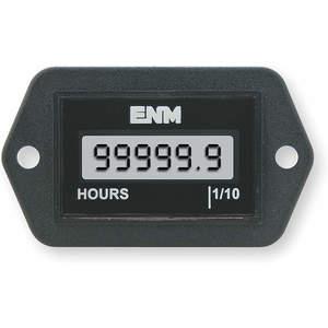 ENM T1121BB Betriebsstundenzähler LCD 2-Loch rechteckig | AC2YVZ 2PAR5