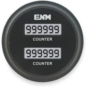 ENM T39AA Hour Meter Lcd 2.33 Inch Flush Round | AC2YWZ 2PAX6